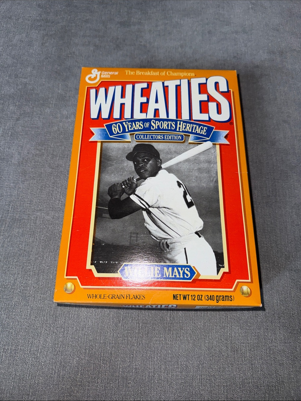 Wheaties Willie Mays Collectors Edition Cereal Box